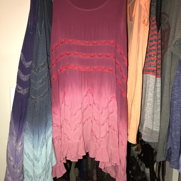 Voile and Lace Trapeze Slip Ombre Ombré Custom Dye - Picture 8 of 8